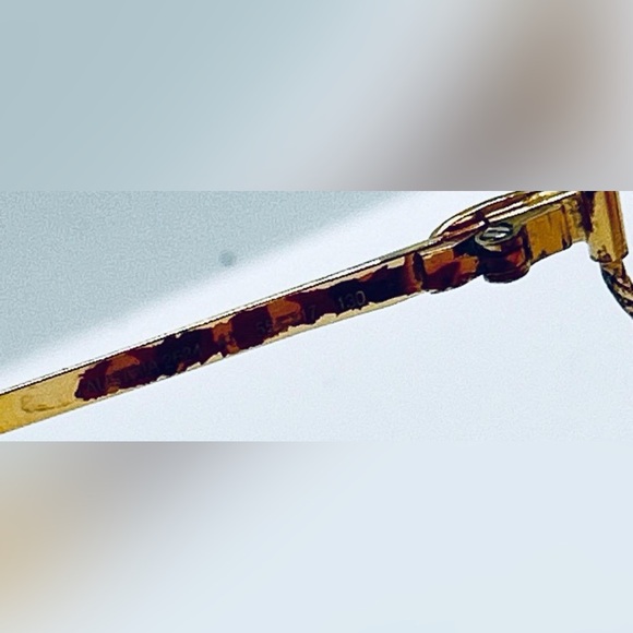 Vintage Christian Dior 2634 Gold Oval Sunglasses Frames Only - Picture 8 of 8